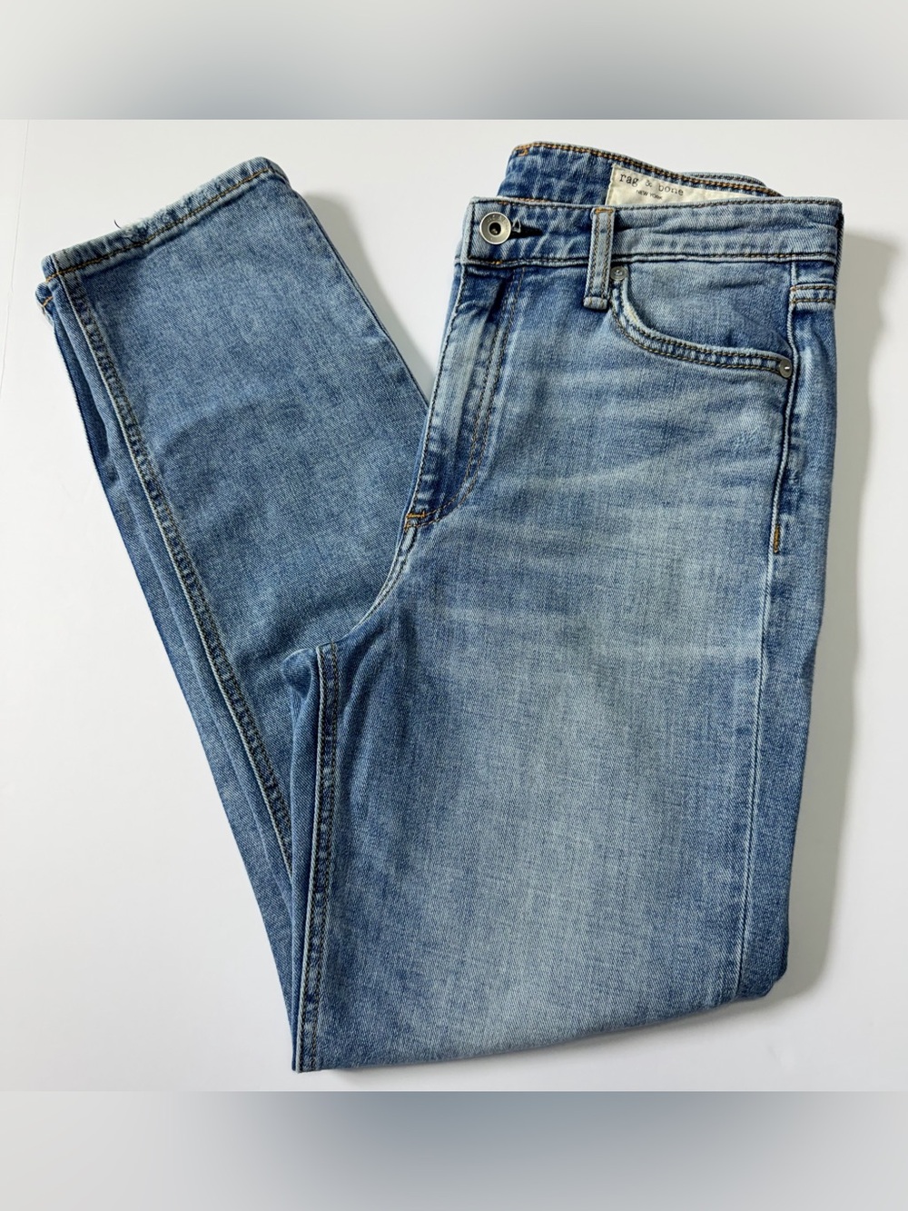 Rag & Bone Nina High-Rise Ankle Jeans Light Wash Size 26